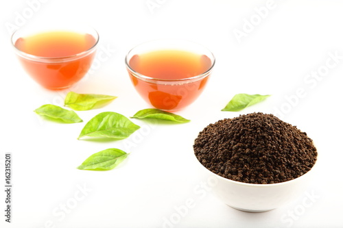 Fresh organic dust tea nmade from leavs 