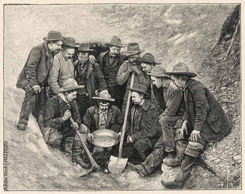 Gold Prospectors - Canada. Date: 1904 photo