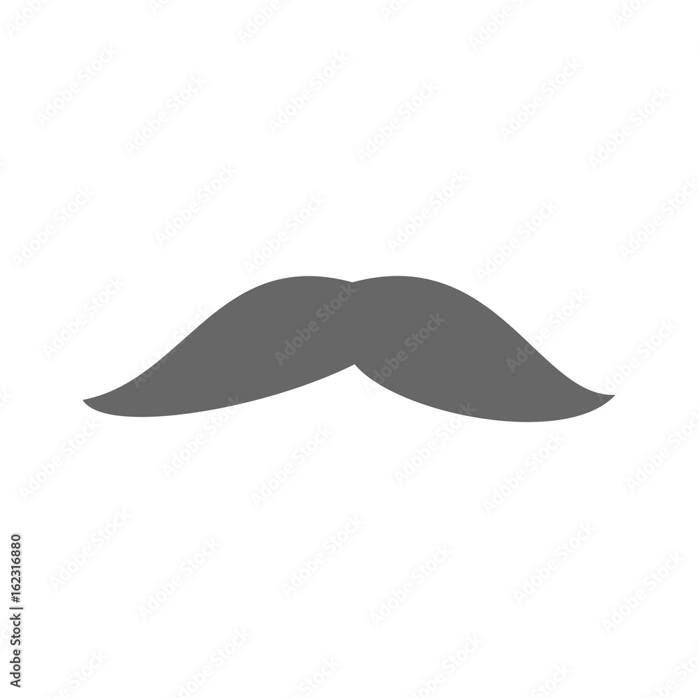 mustache icon over white background vector illustration mustache icon over white background vector illustration