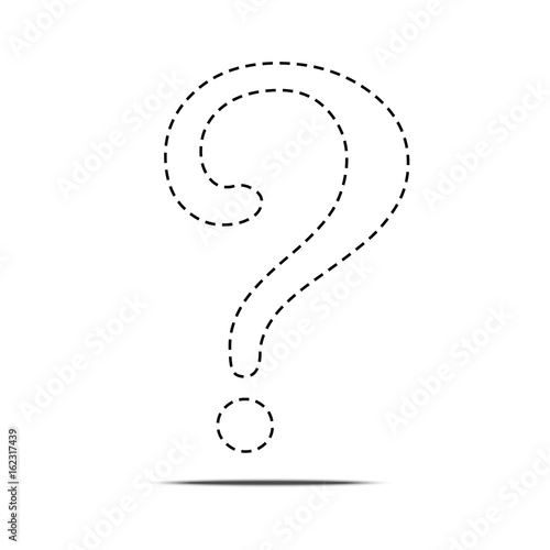 Question mark vector sign