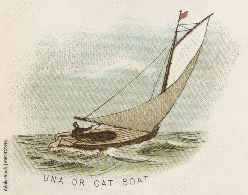 Photos Una  or Cat Boat. Date: circa 1880