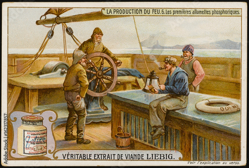 Canvas Print Fishermen Off Duty. Date: early 20th century