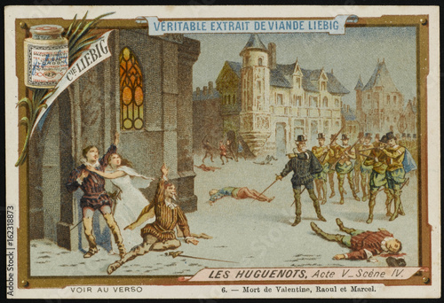 Canvas-taulu Meyerbeer - Huguenots. Date: 1836