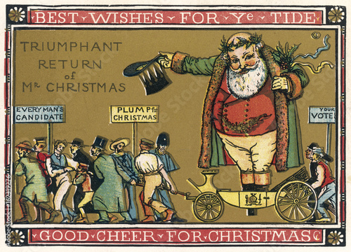 Card - Mr Christmas. Date: 1874