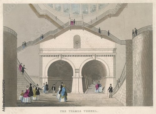 Thames Tunnel Entrance. Date: 1843 photo