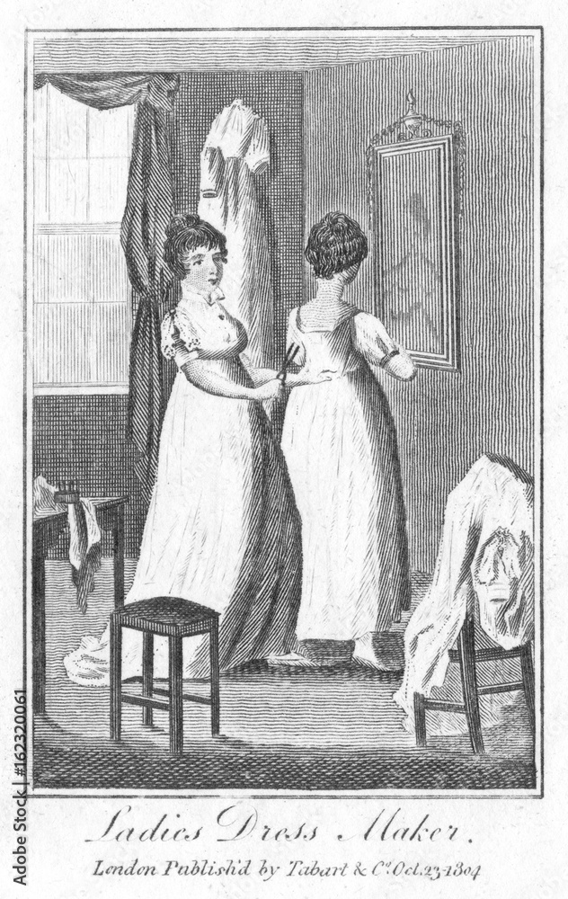 Dress Maker 1804. Date: 1804