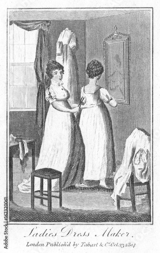 Cuadro en lienzo Dress Maker 1804. Date: 1804