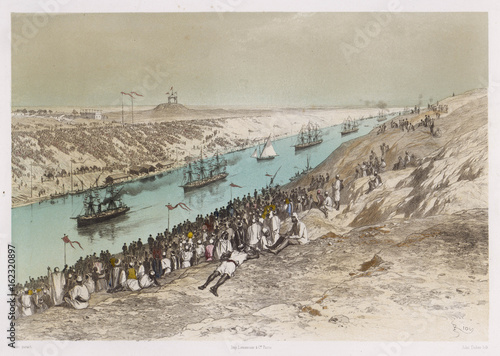Opening of the Suez Canal. Date: 17 November 1869 photo