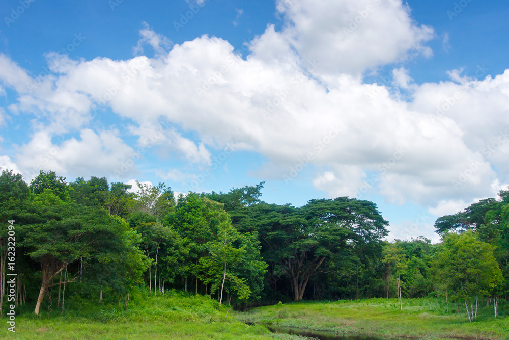 Blue sky with white clouds,Cloudy sky and mountain water. Blue sky with white clouds,Cloudy sky and mountain water.