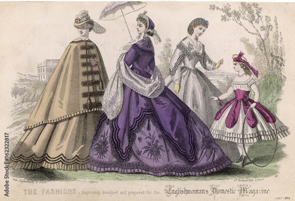 Costume July 1864. Date: 1864