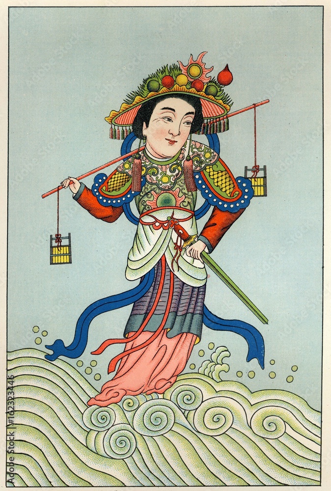 Obraz premium Water Goddess. Date: 1915