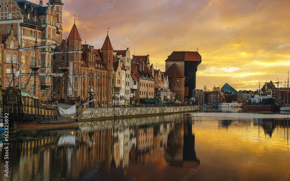 Obraz premium Cityscape of Gdansk in Poland