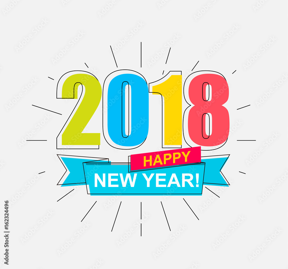 2018 Happy New Year. 2018 Happy New Year.