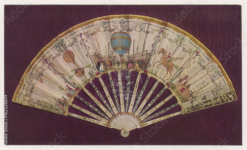 Photography Fan - Balloons - 1785. Date: 1785