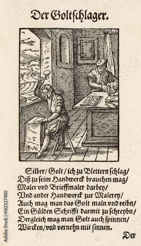 Goldsmith at Work - 16th century. Date: 1568