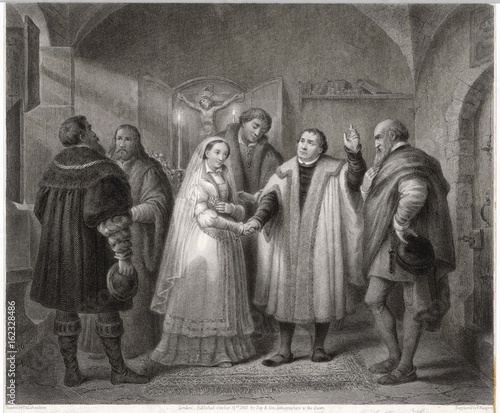 Luther's Wedding. Date: 1525 photo