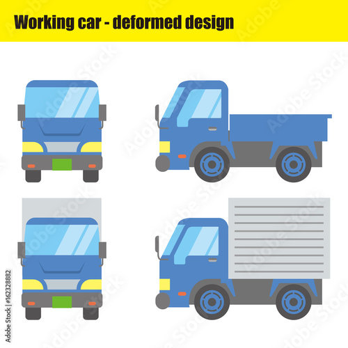働く車のイラスト｜トラック
