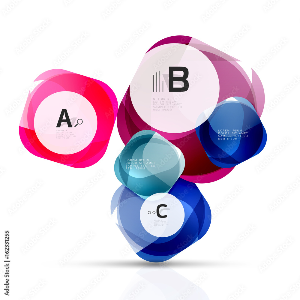 Vector shiny blank web option boxes Vector shiny blank web option boxes