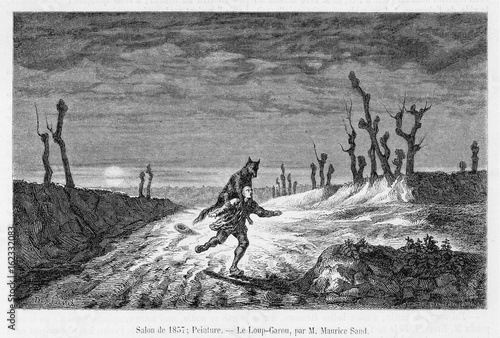 Tableau sur toile Werewolf - 'Loup-Garou'