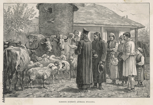 Blessing Animals  Bulgar. Date: 1887