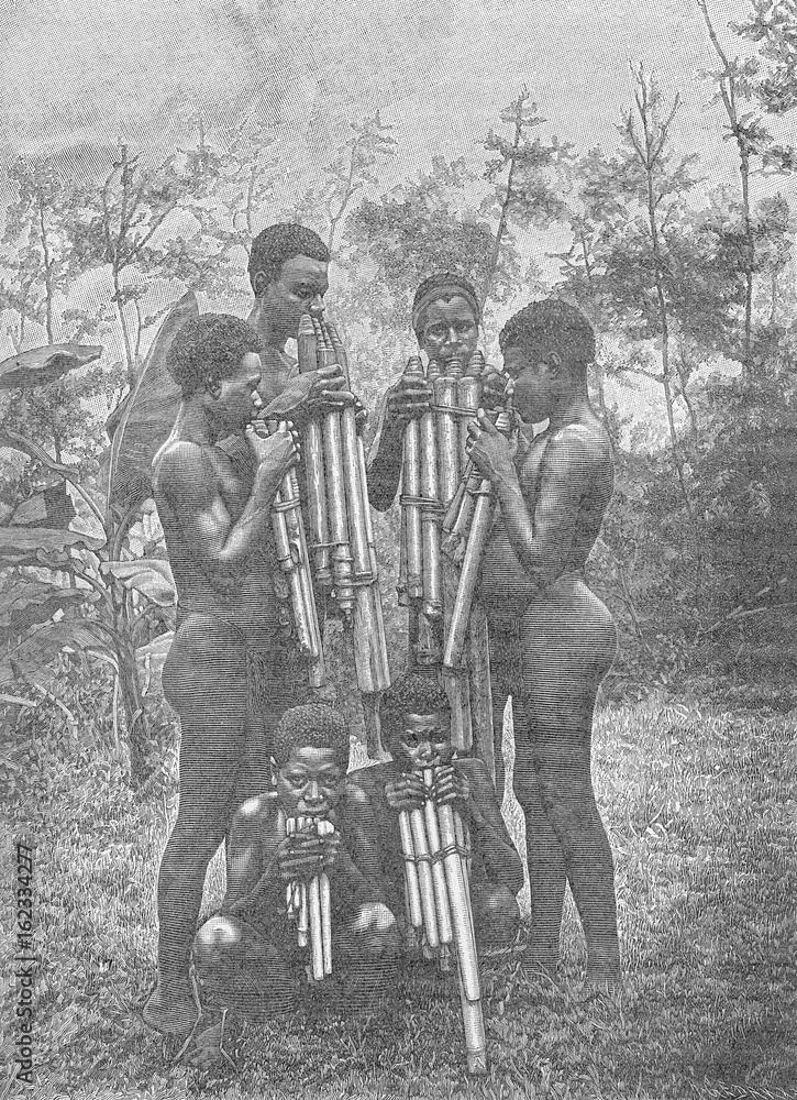 African Pipers. Date: 1905