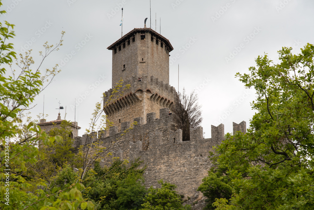 Republic of San Marino. Walk between ancient castles and defensive towers