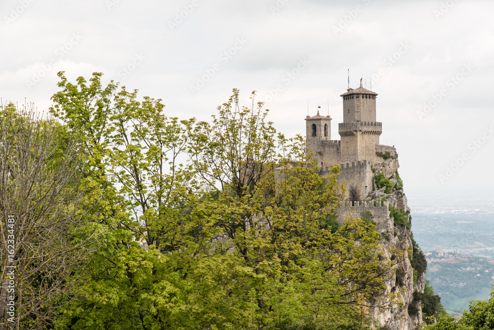 Republic of San Marino. Walk between ancient castles and defensive towers Republic of San Marino. Walk between ancient castles and defensive towers