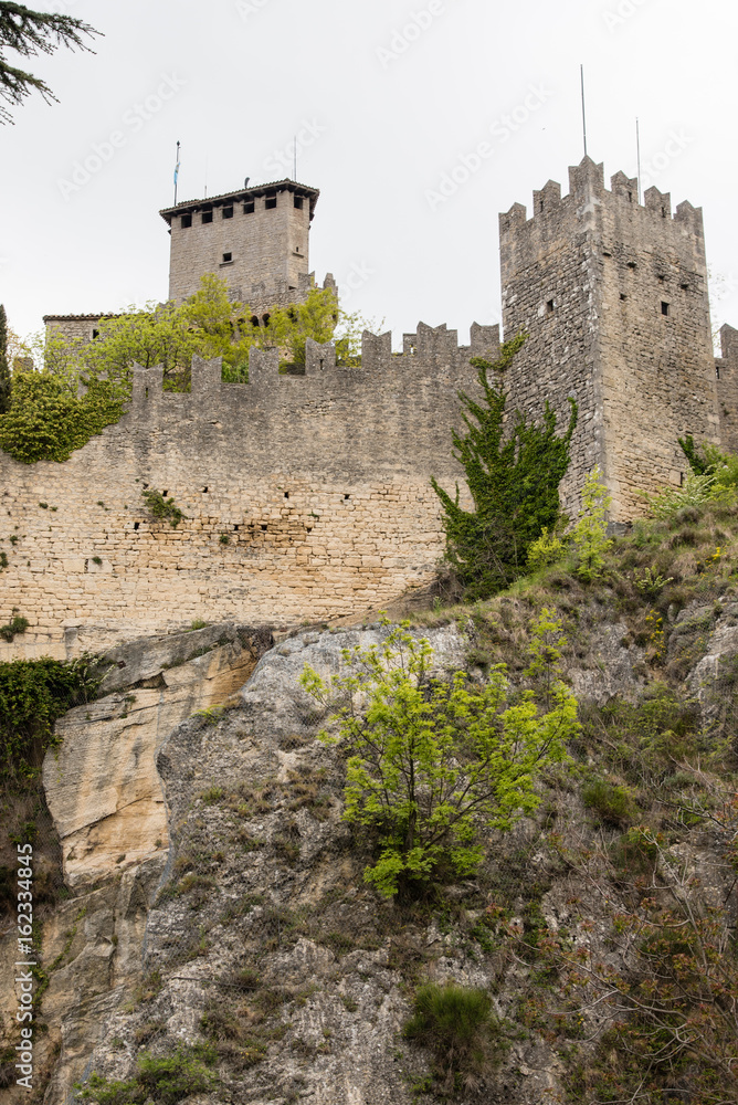 Republic of San Marino. Walk between ancient castles and defensive towers