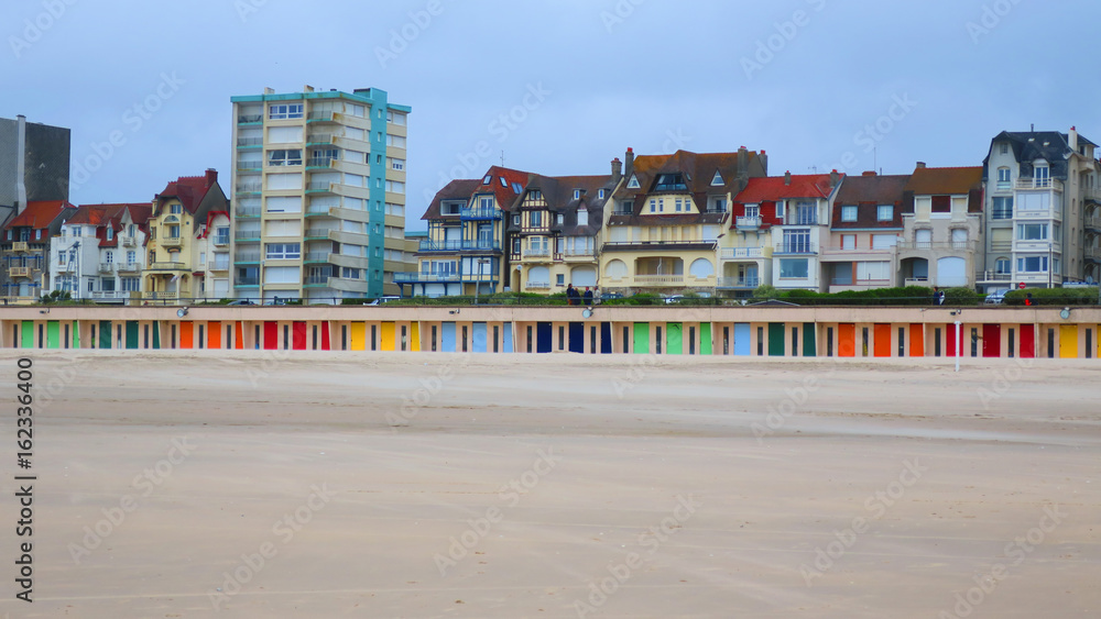 Obraz premium PLAŻA TOUQUET, HAUTS DE FRANCE, FRANCJA