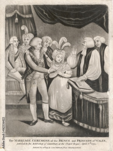 George(Iv) Weds Caroline. Date: 8 April 1795 © Archivist