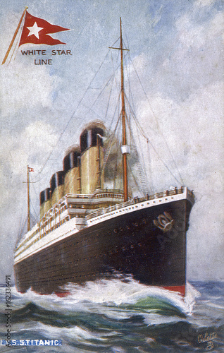 Photo Titanic Postcard. Date: 1912
