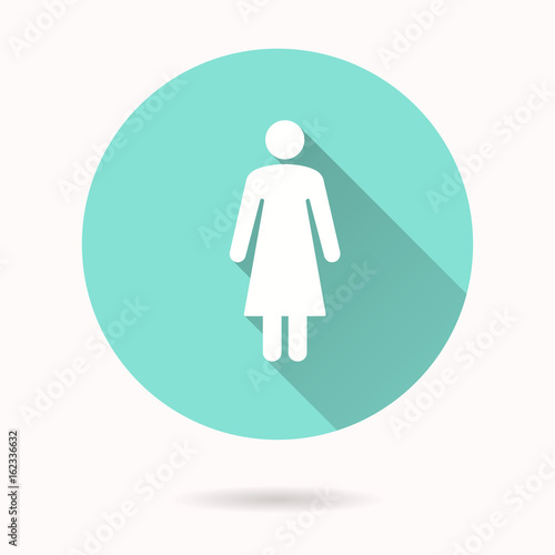 Woman vector icon.