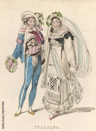 Racial Types - Italy - Wedding. Date: circa 1820
