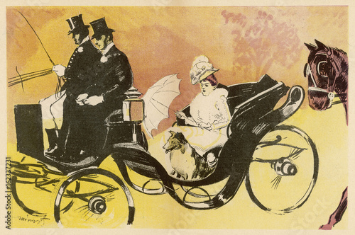 Fotografía Carriage in the Bois. Date: 1902