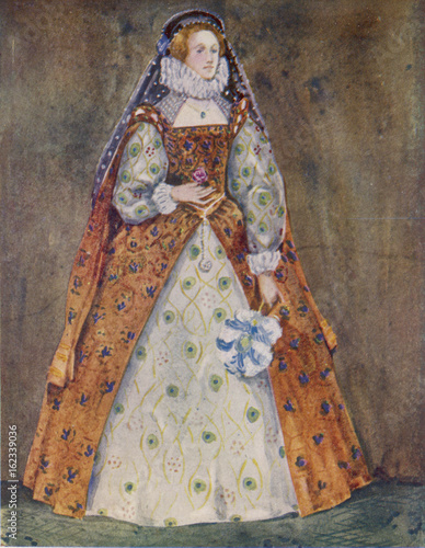 Photos Englishwoman 1580. Date: circa 1580