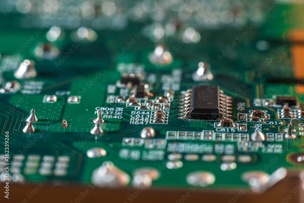 Hi tech computer chip close up Hi tech computer chip close up
