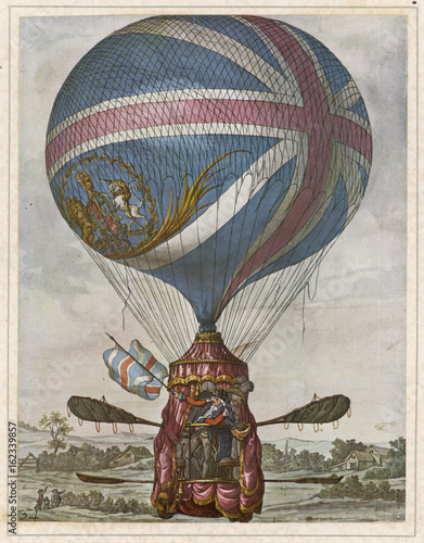 Lunardi's Second Balloon. Date: 3 May 1785 photo