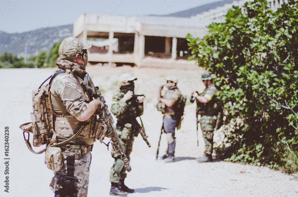 Obraz premium Airsoft team squad