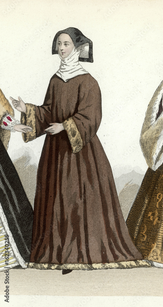Fototapeta premium Lady of 1525. Date: circa 1525