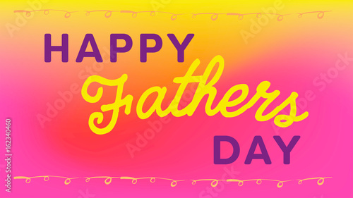 Vector icon set of fathers day greeting card against white background