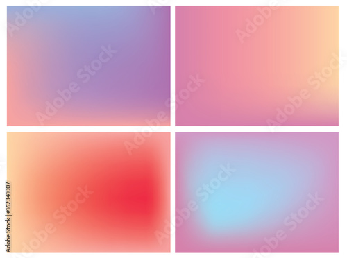 Vector icon set of neon square against white background