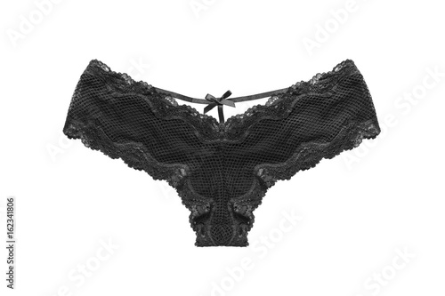Black panties isolated