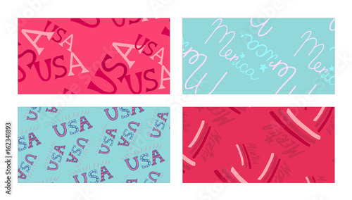 Vector icon of USA against yellow background