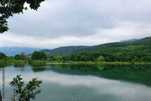 Mirror lake  high in the mountains  Crimea
