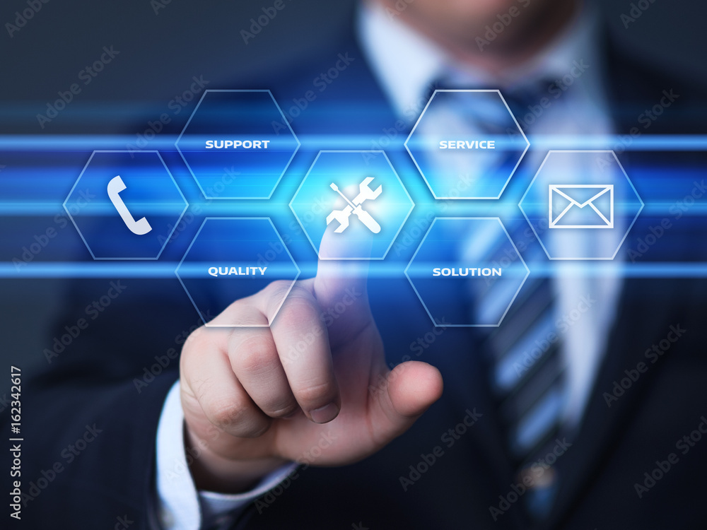 Service Technical Support Solution Business Technology Internet Concept