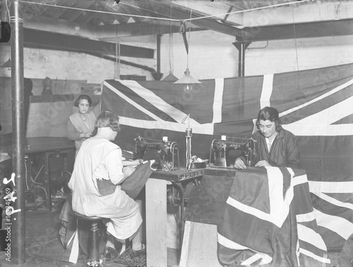 Empire Day Flags. Date: early 1930s