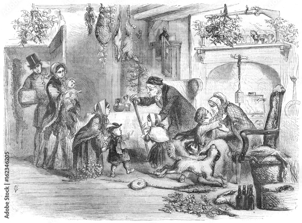 Visiting Grandparents. Date: 1856