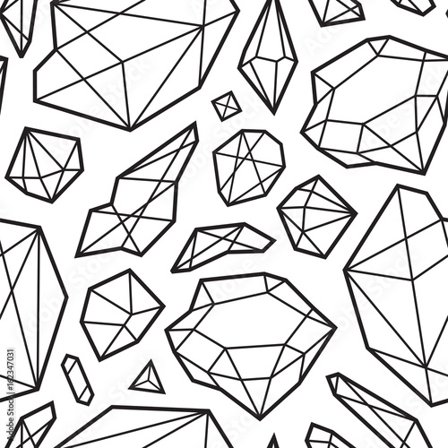 Abstract modern seamless pattern with diamonds.