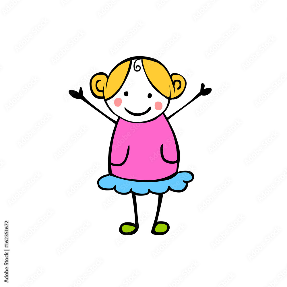 Girl in the children's style Girl in the children's style
