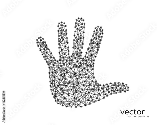 Abstract vector illustration of human arm.